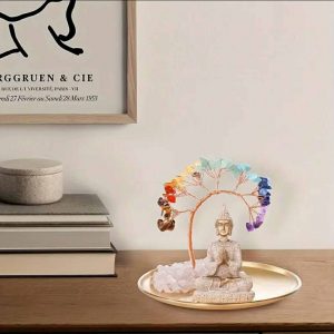 Čakrų medis su Budos statulėle