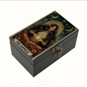 Senovinė Juoda Medinė Dėžutė