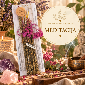 Ritualiniai natūralūs smilkalai „Meditacija“ – Vidinei tylai, sąmoningumui ir ramybei