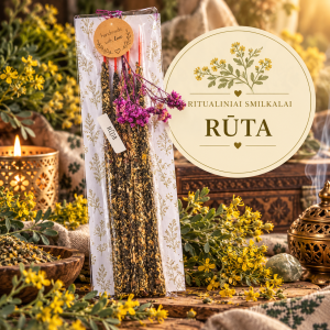 Ritualiniai natūralūs smilkalai „Rūta“ – Protėvių apsaugai, energetiniam valymui ir vidinėms riboms